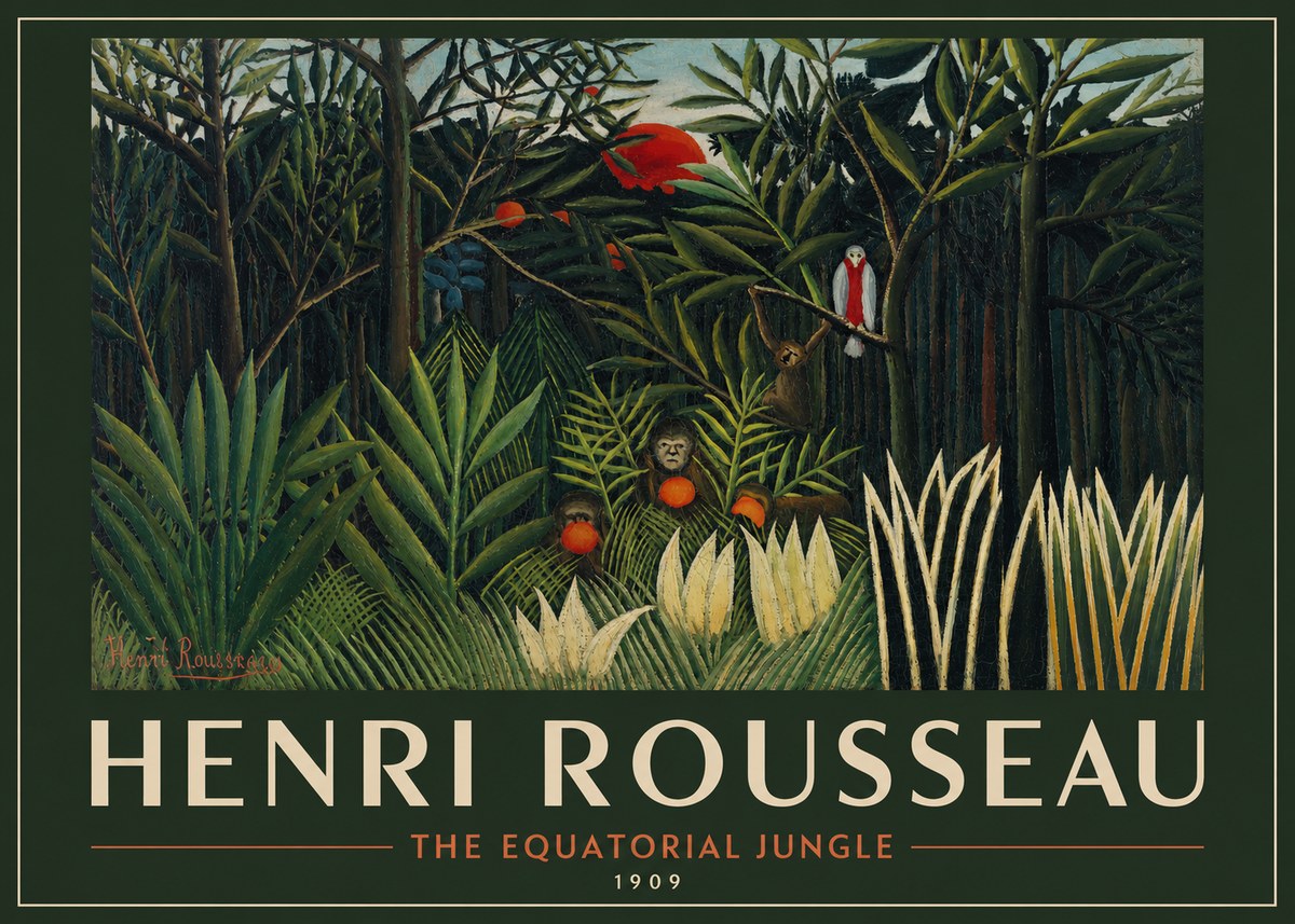 Rousseau The Equatorial Jungle I No2 - Poszter