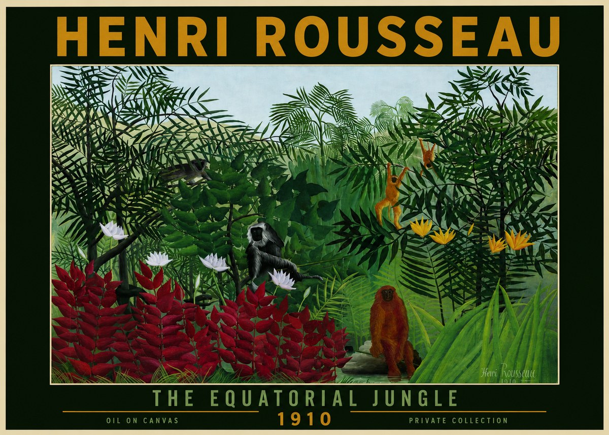 Rousseau The Equatorial Jungle II No4 - Poszter