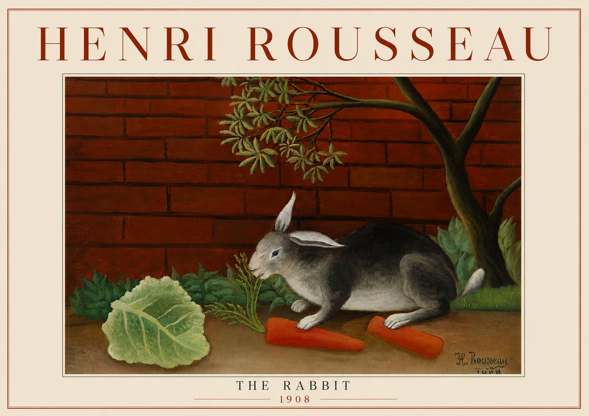 Rousseau The Rabbit No5 - Poszter