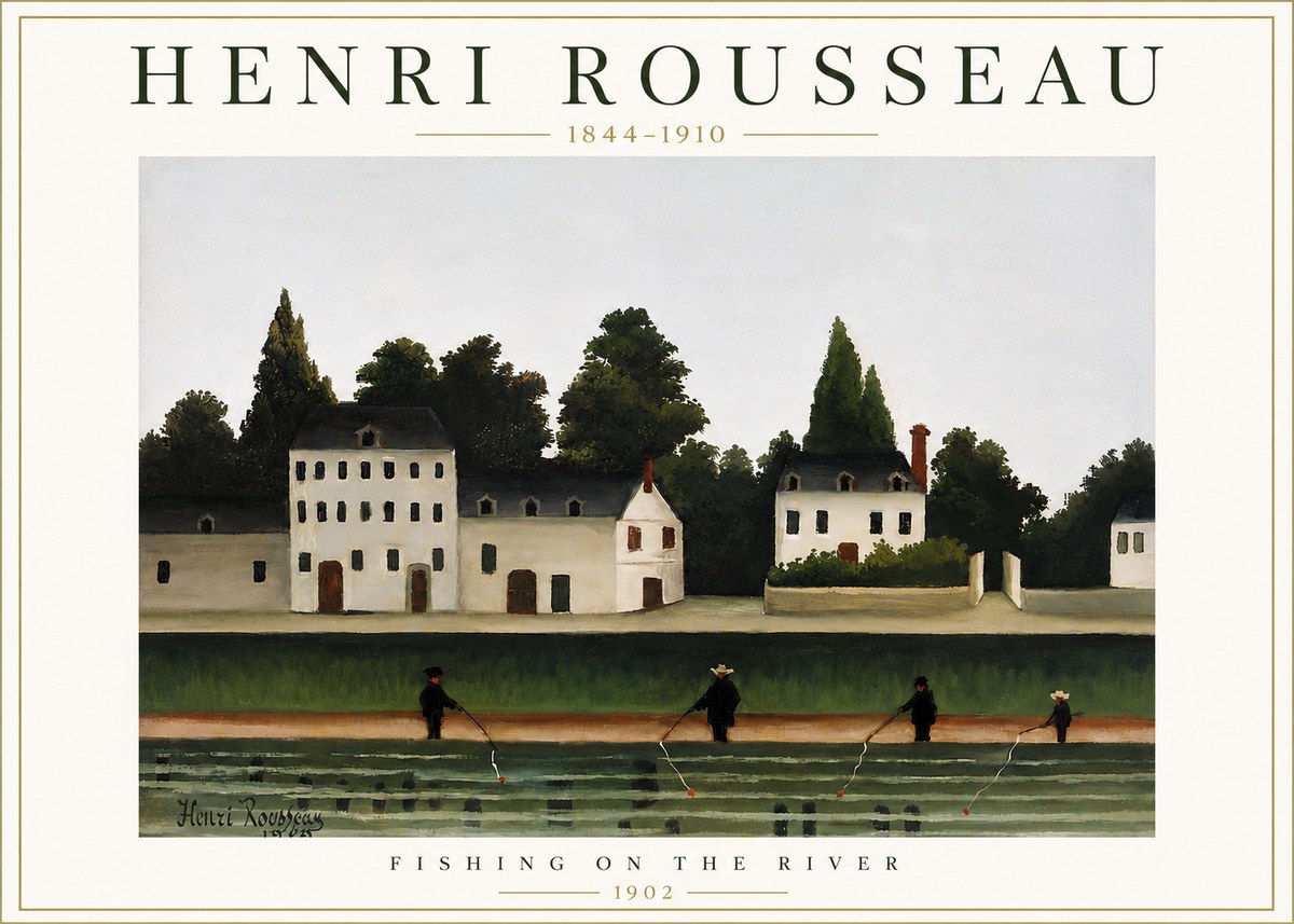 Rousseau Fishing on the River No6 - Poszter