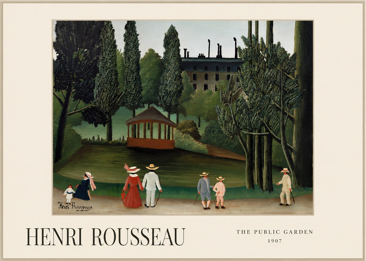 Rousseau The Public Garden No1 - Poszter