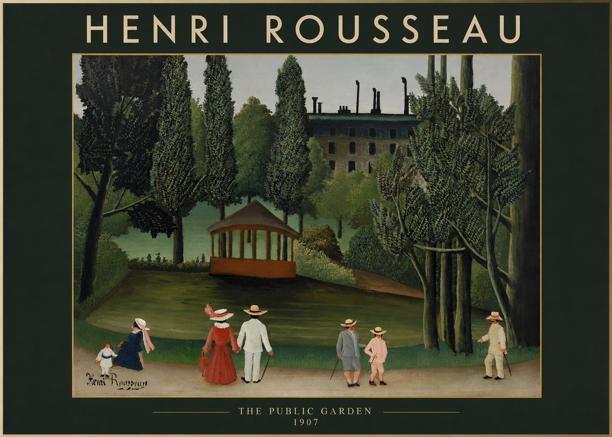 Rousseau The Public Garden No2 - Poszter