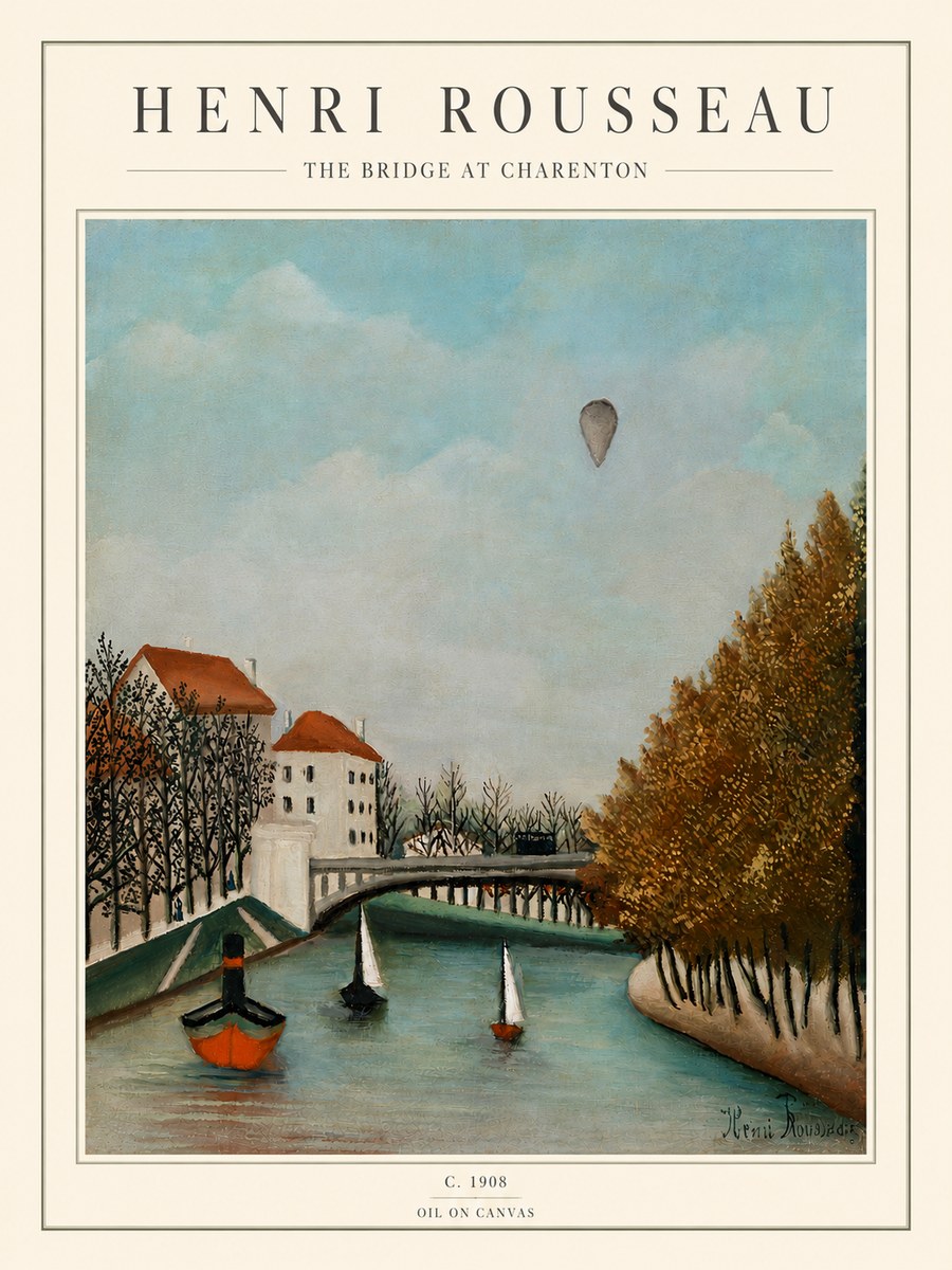 Rousseau The Bridge at Sevres No5 - Poszter