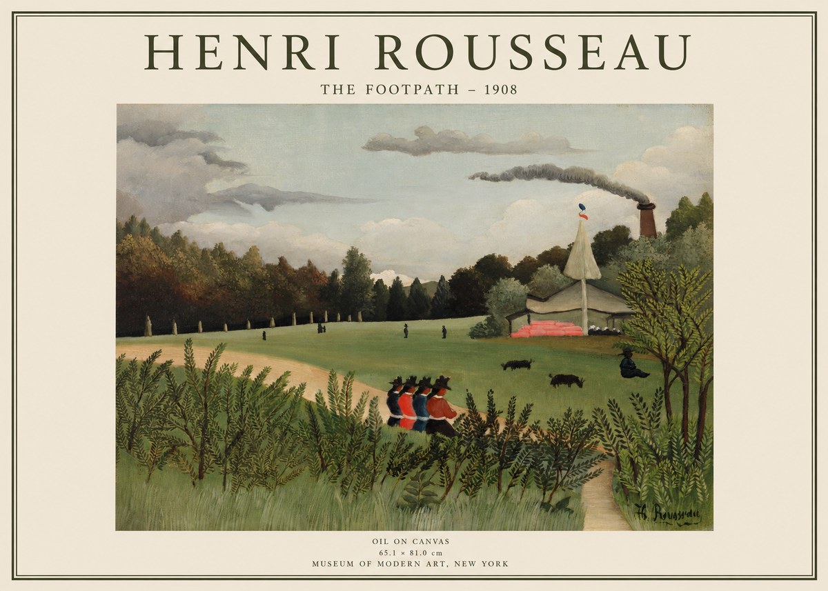 Rousseau The Footpath No1 - Poszter