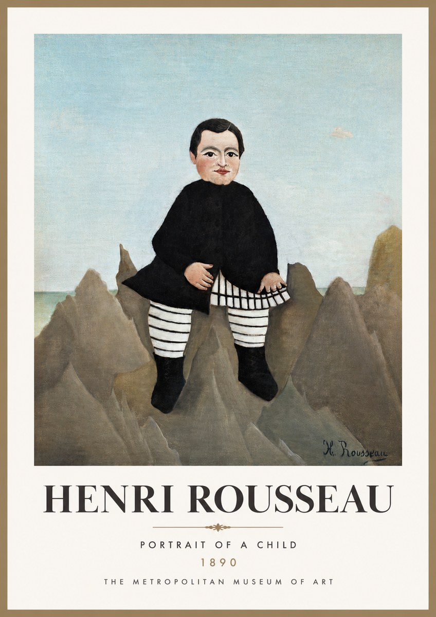 Rousseau Portrait of a Boy No3 - Poszter