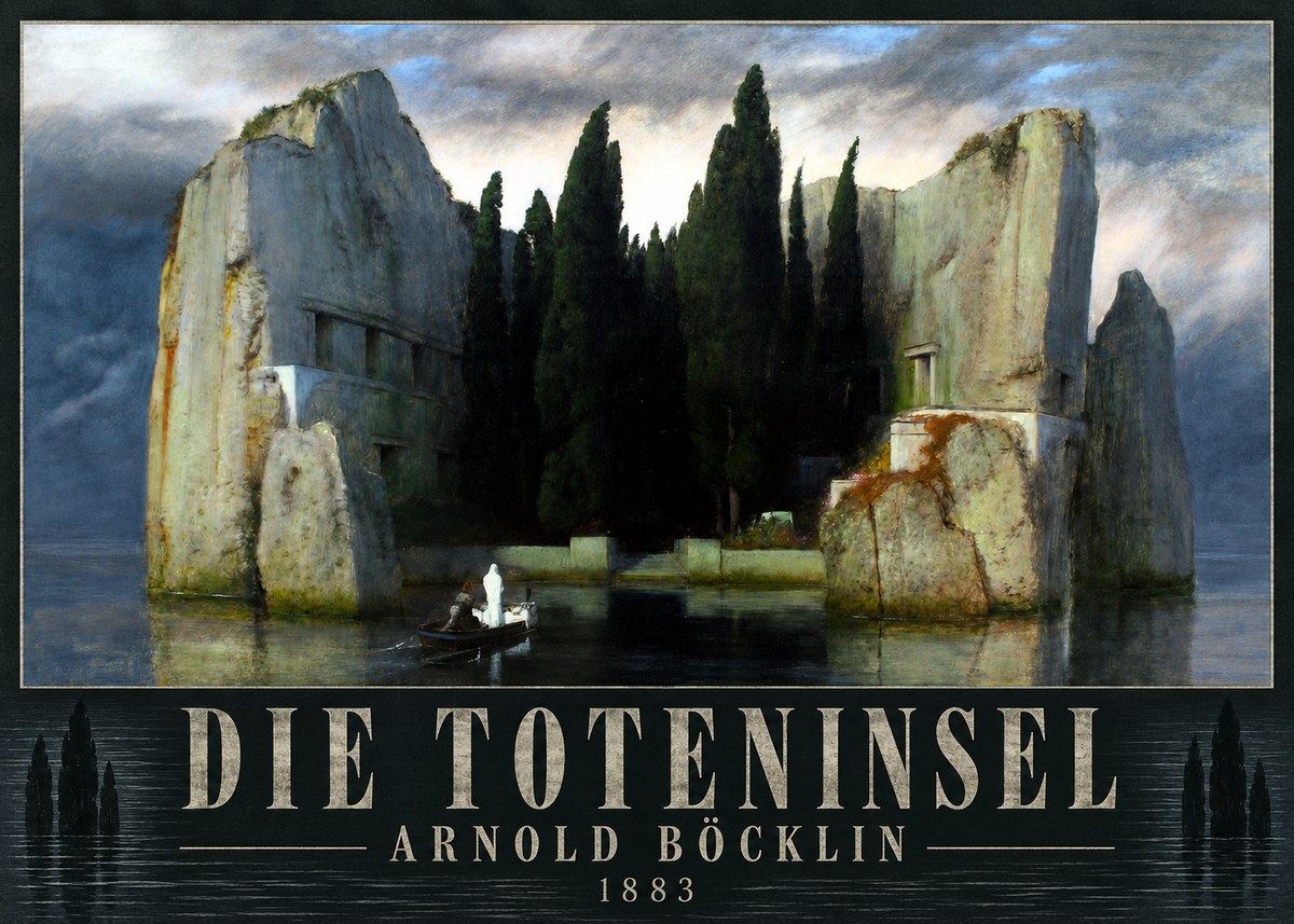 Arnold Böcklin Die Toteninsel I No4 - Poszter