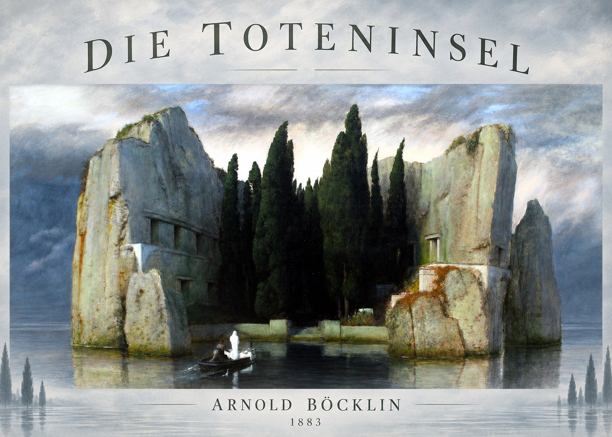 Arnold Böcklin Die Toteninsel I No5 - Poszter