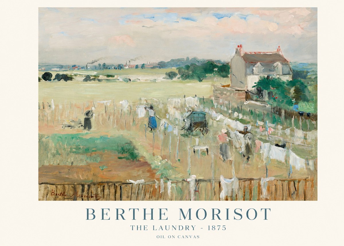 Berthe Morisot The Laundry - 1875 No1 - Poszter