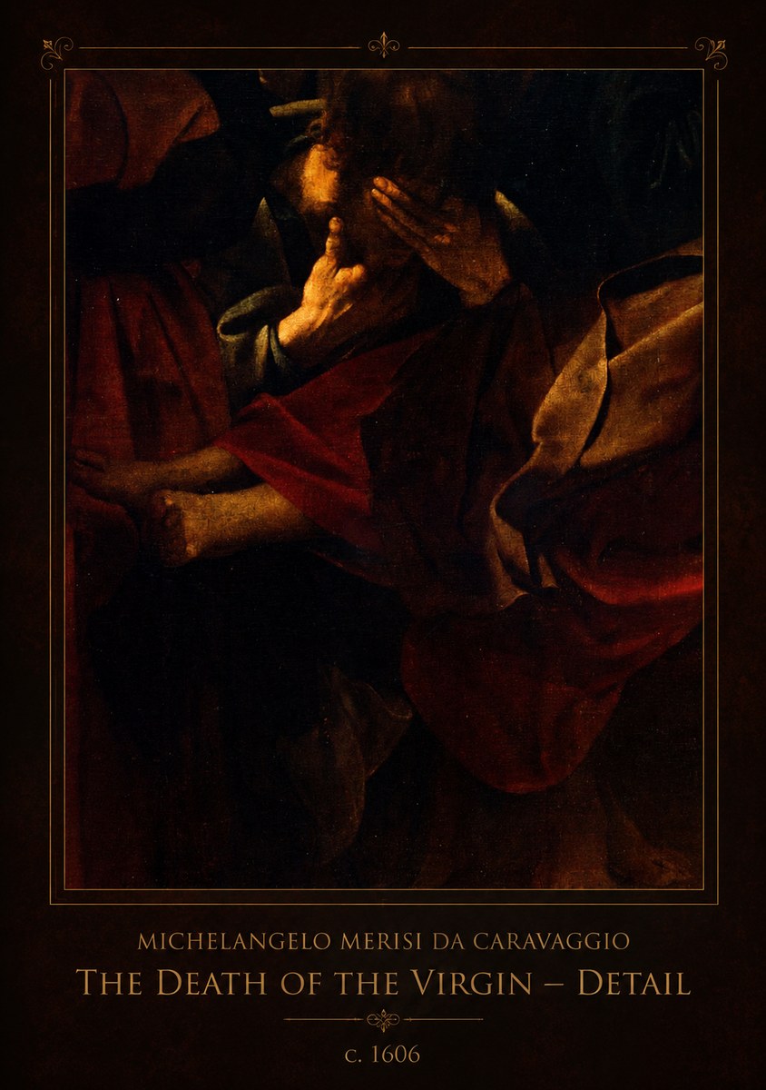 Michelangelo Merisi da Caravaggio The Death of the Virgin – Detail No1 - Poszter