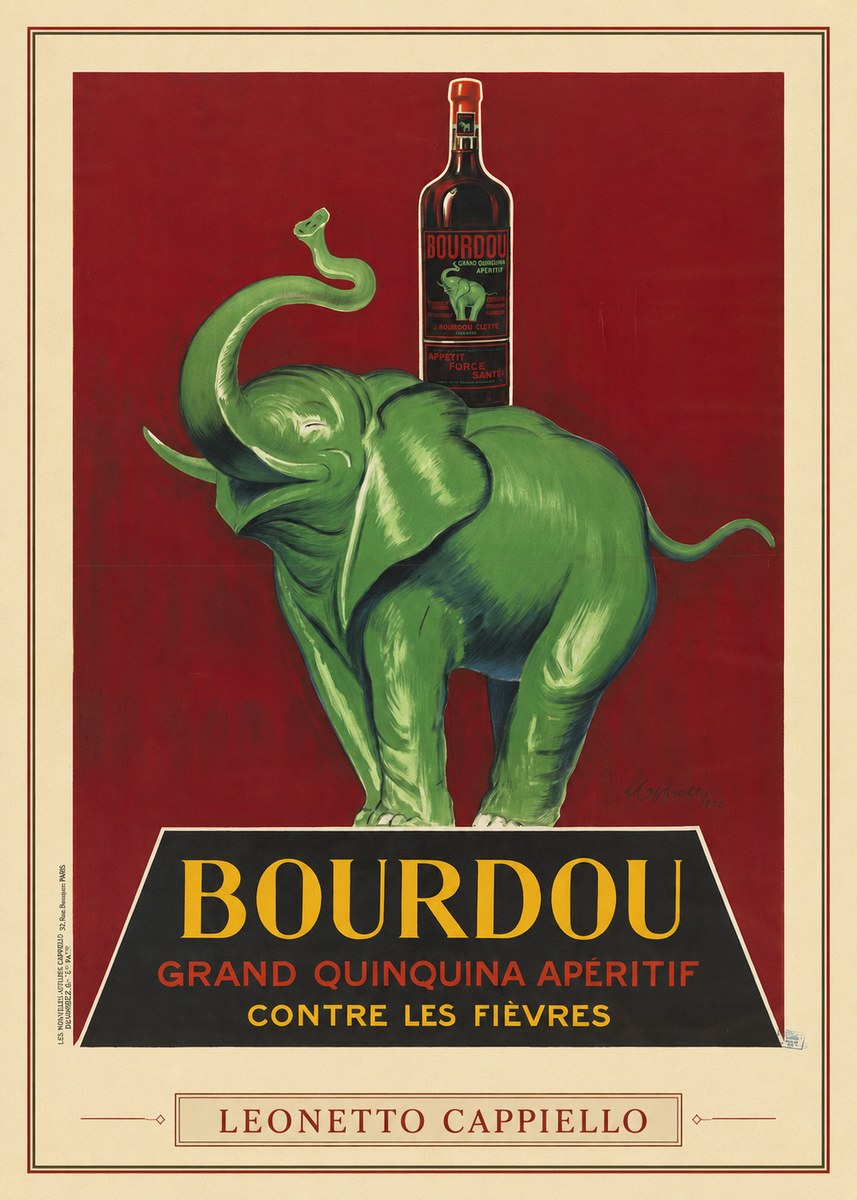 Leonetto Cappiello Bourdou No3 - Poszter