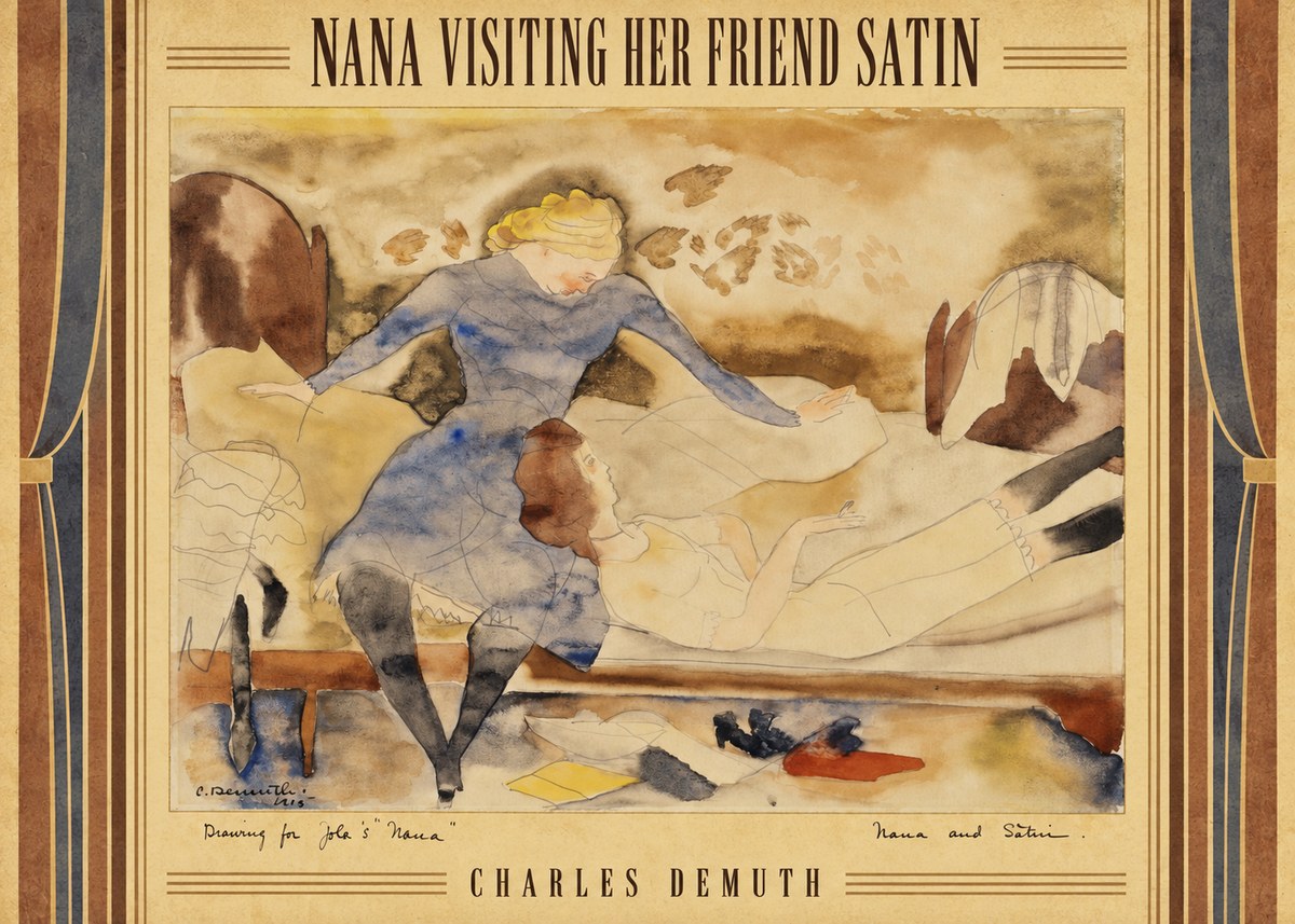 Charles Demuth Nana Visiting Her Friend Satin No5 - Poszter