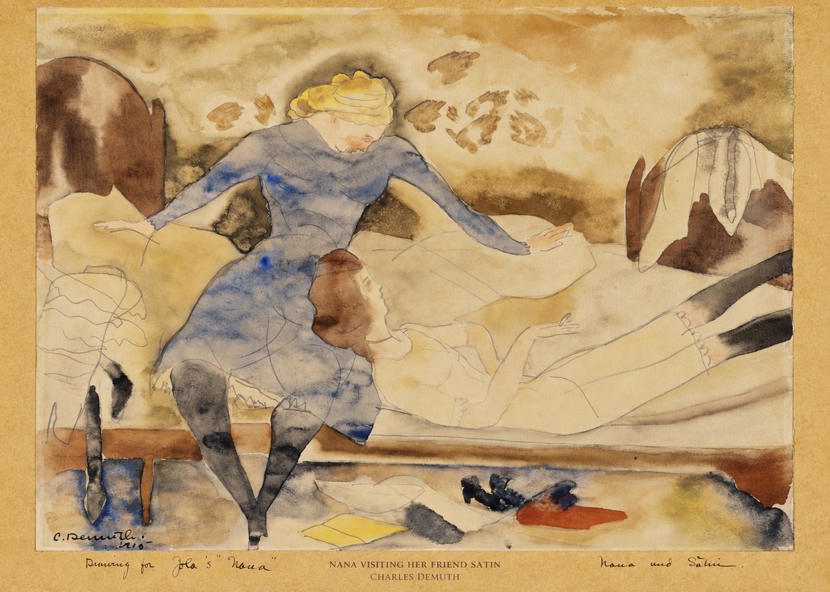 Charles Demuth Nana Visiting Her Friend Satin No6 - Poszter