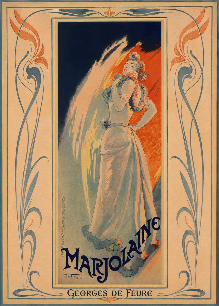 Georges de Feure Marjolaine No1 - Poszter