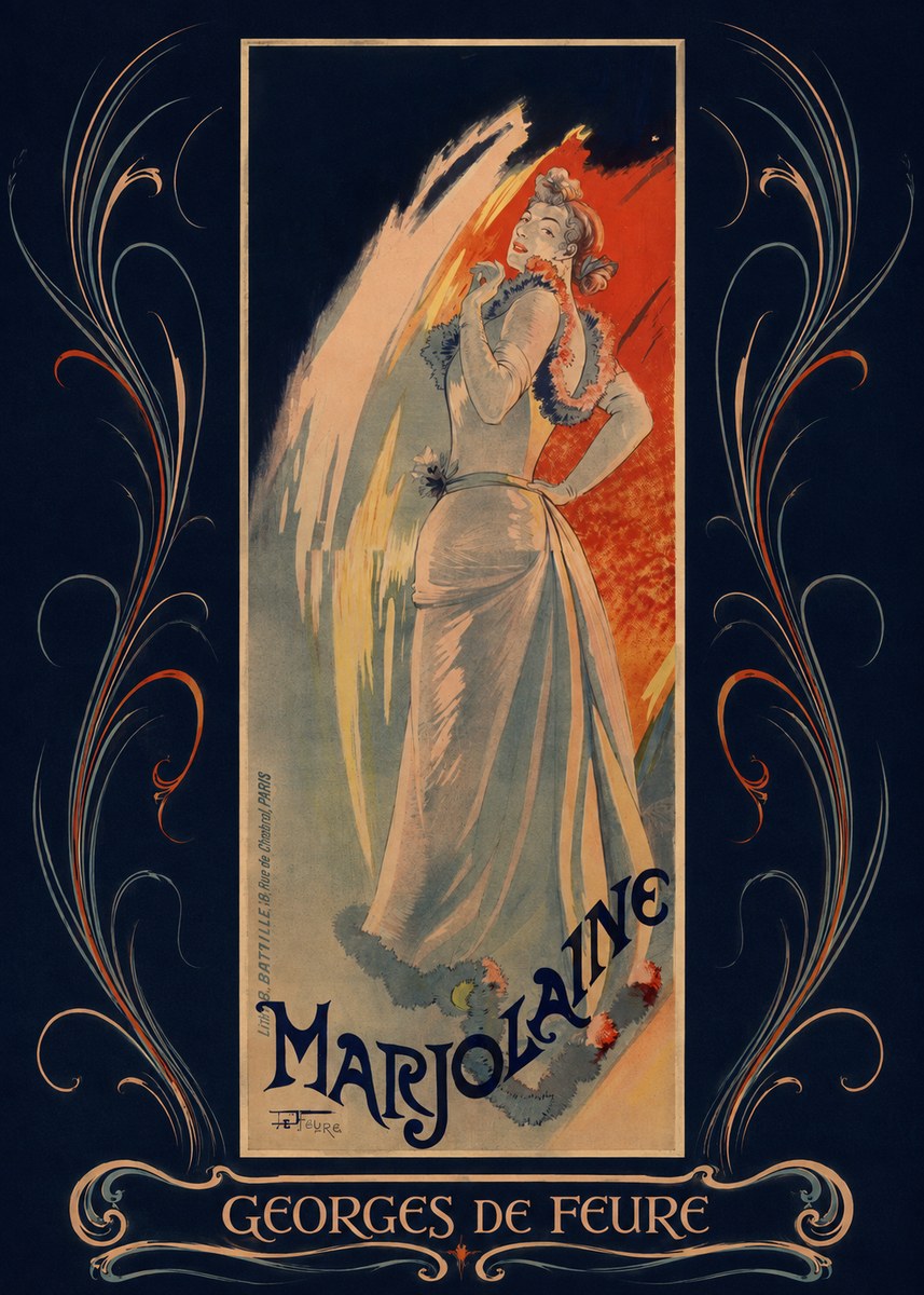 Georges de Feure Marjolaine No5 - Poszter