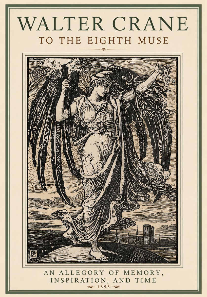 Walter Crane To the Eighth Muse No2 - Poszter