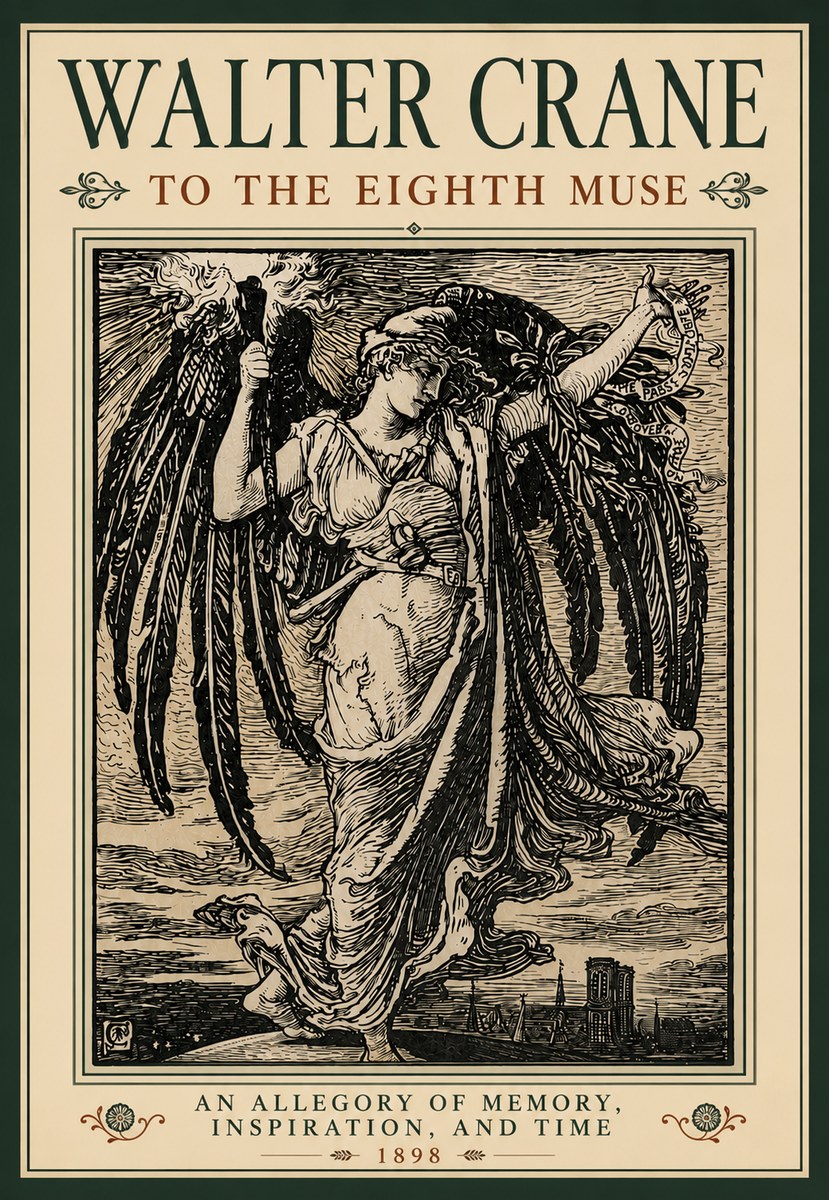 Walter Crane To the Eighth Muse No5 - Poszter