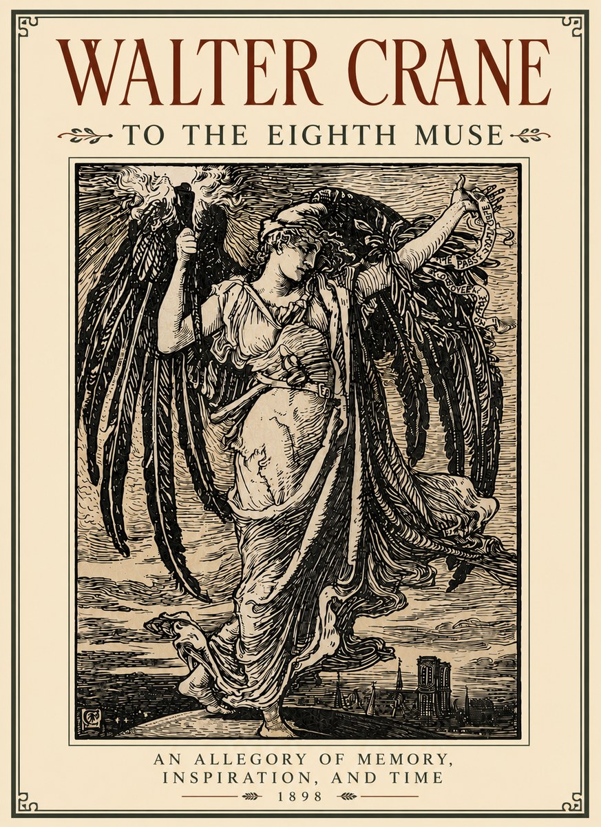 Walter Crane To the Eighth Muse No6 - Poszter