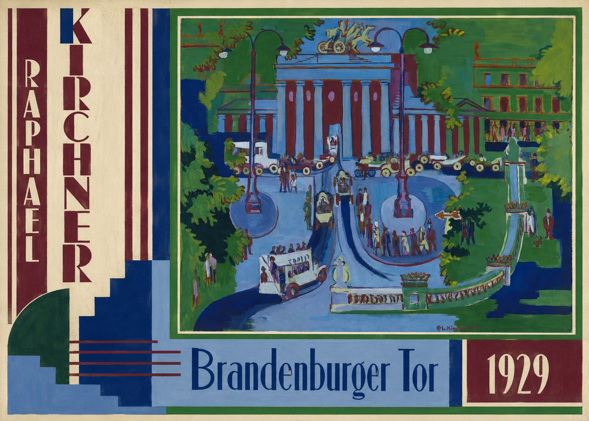 Raphael Kirchner Brandenburger Tor 1929 No2 - Poszter