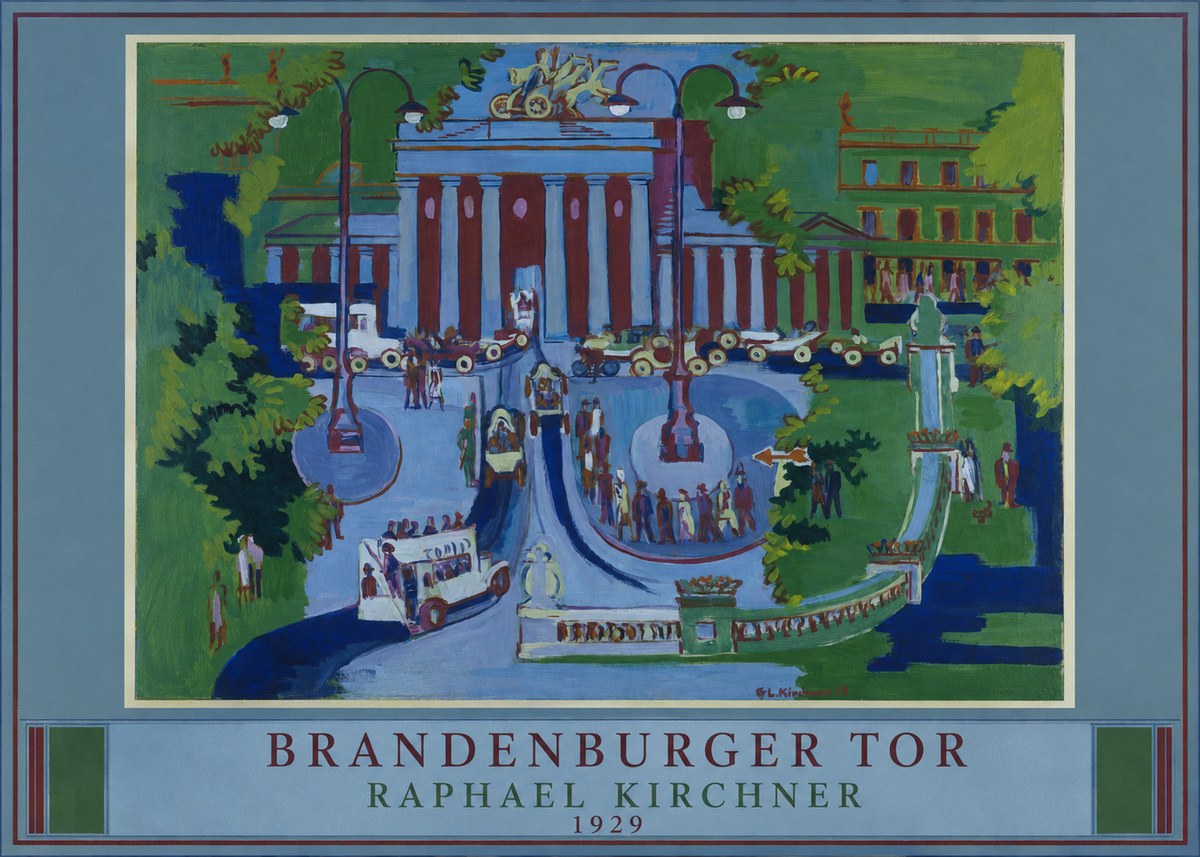 Raphael Kirchner Brandenburger Tor 1929 No4 - Poszter