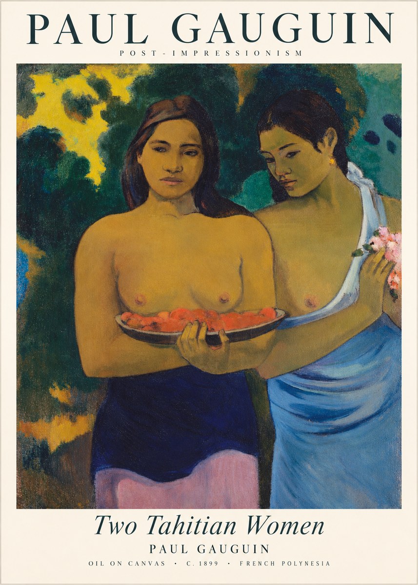 Paul Gauguin Two Tahitian Women I No2 - Poszter