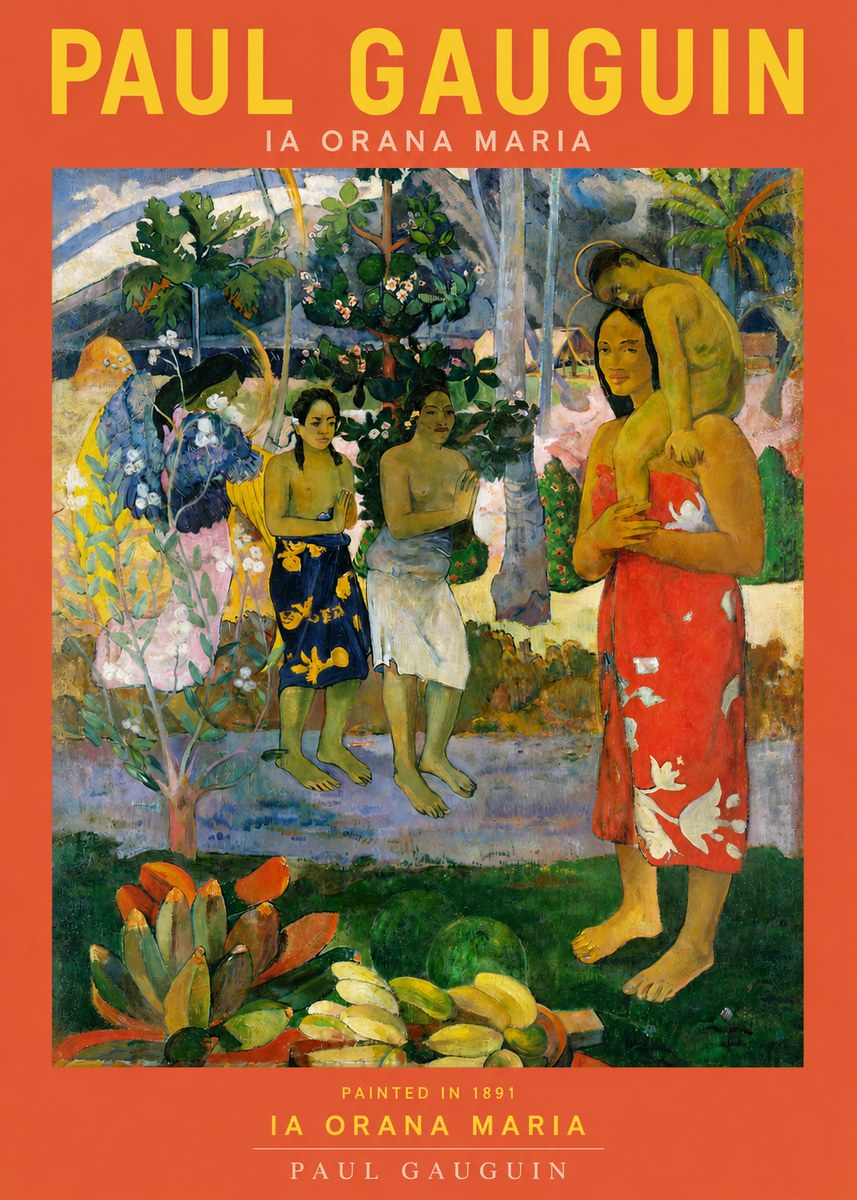 Paul Gauguin Ia Orana Maria No3 - Poszter