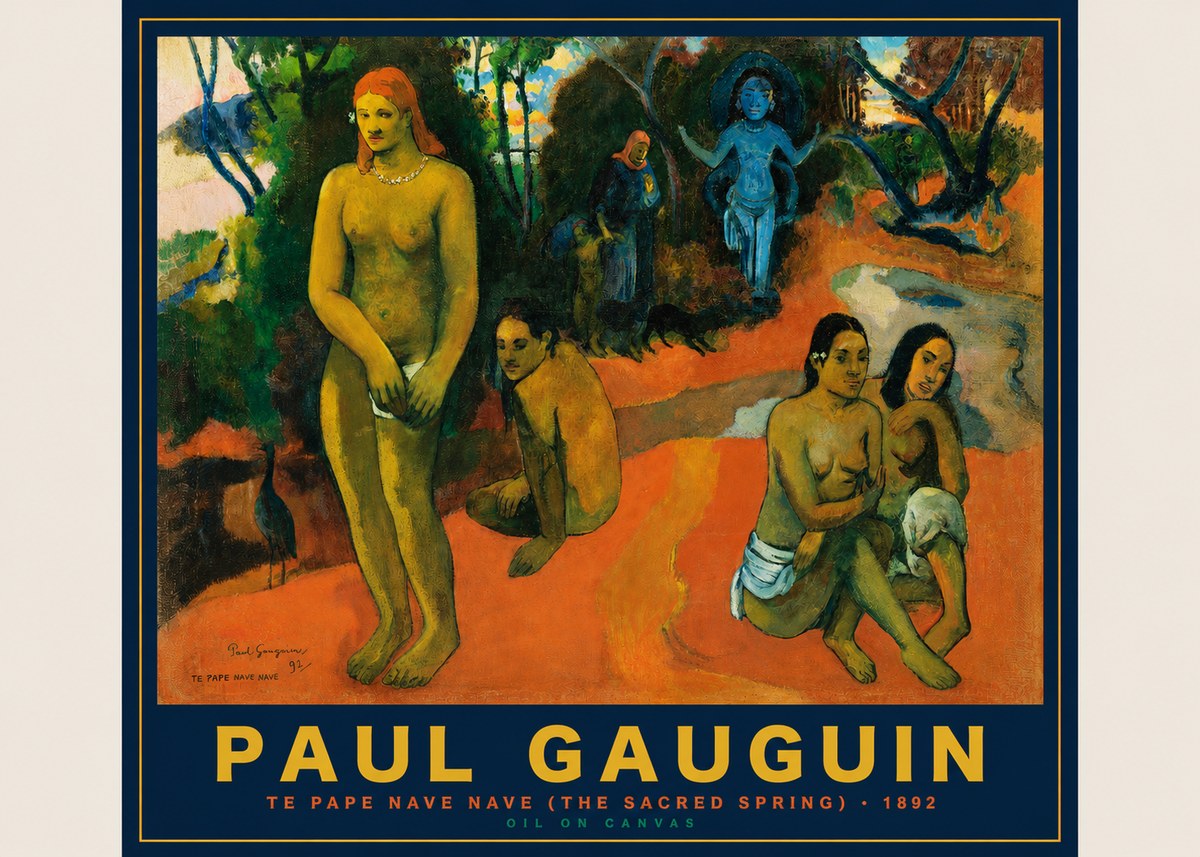 Paul Gauguin Te Pape Nave Nave (the Sacred Spring) No2 - Poszter