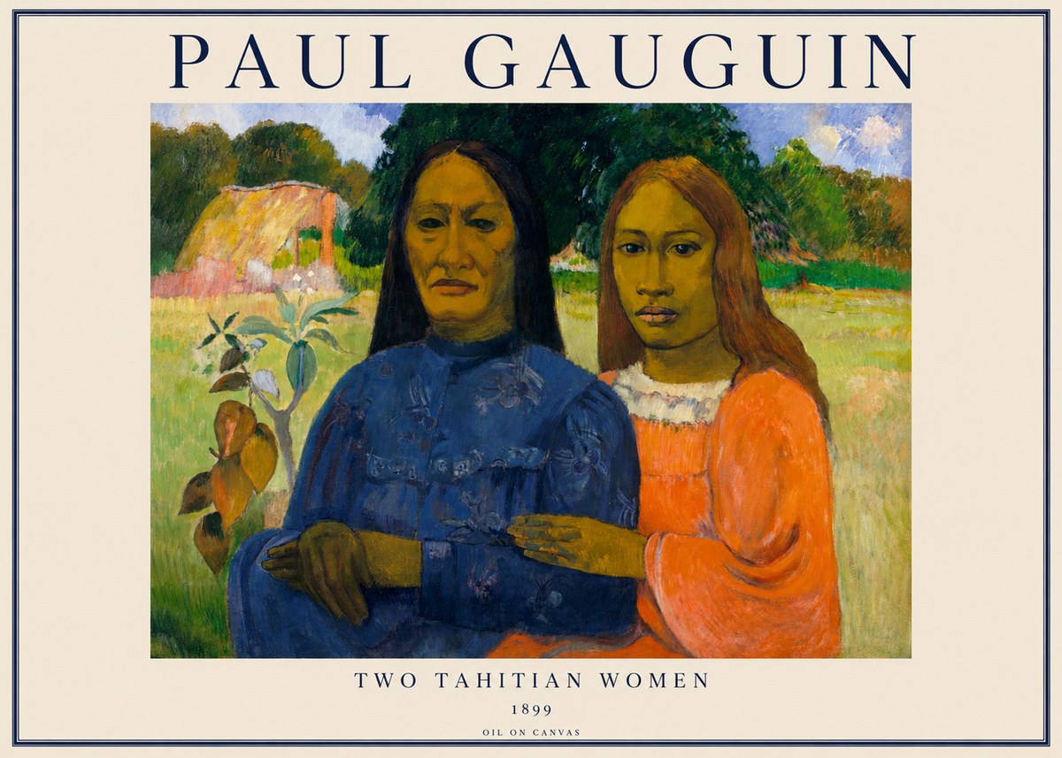 Paul Gauguin Two Tahitian Women II No1 - Poszter