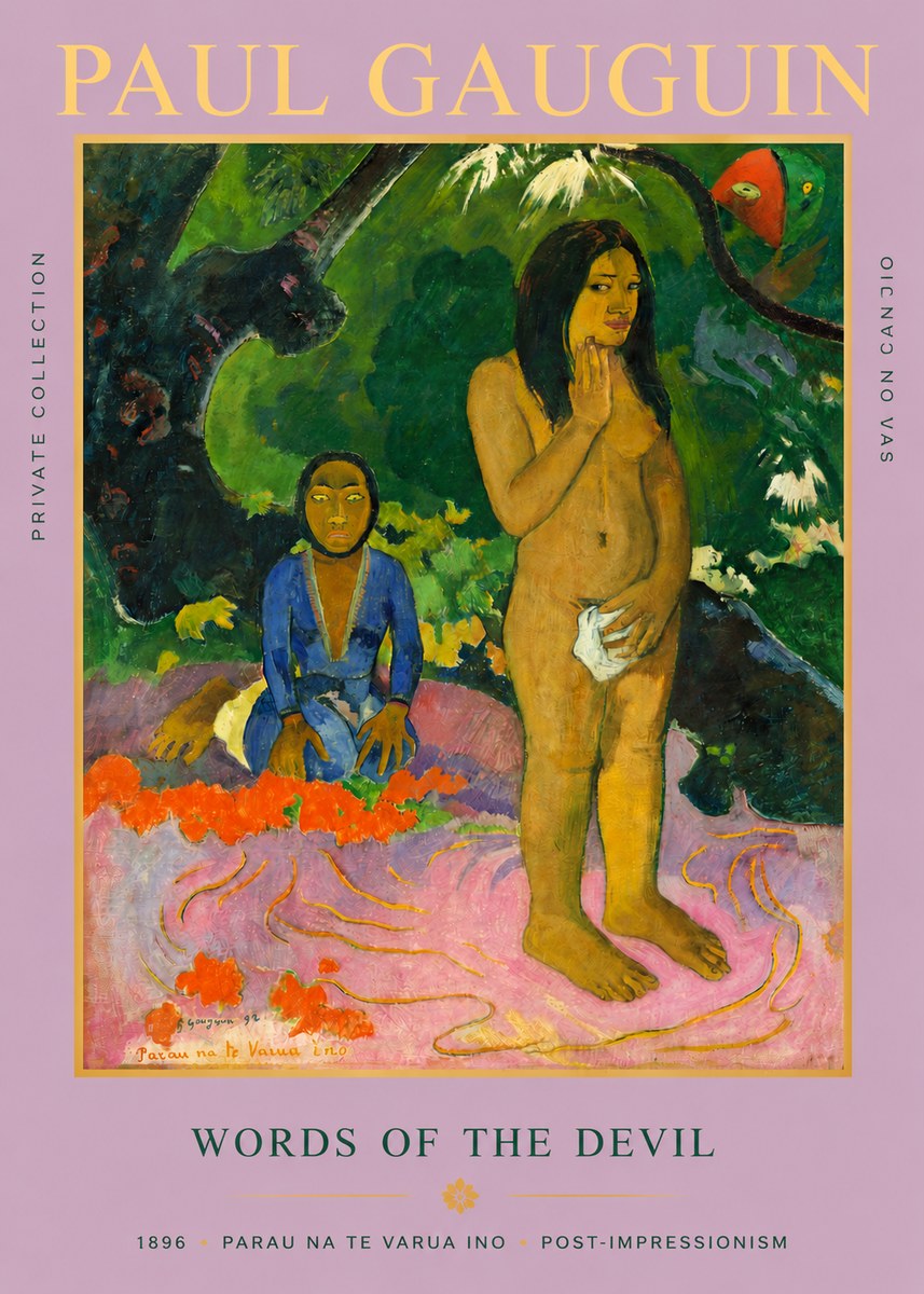Paul Gauguin Words of the Devil No3 - Poszter