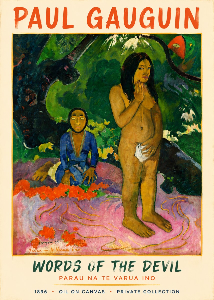 Paul Gauguin Words of the Devil No4 - Poszter