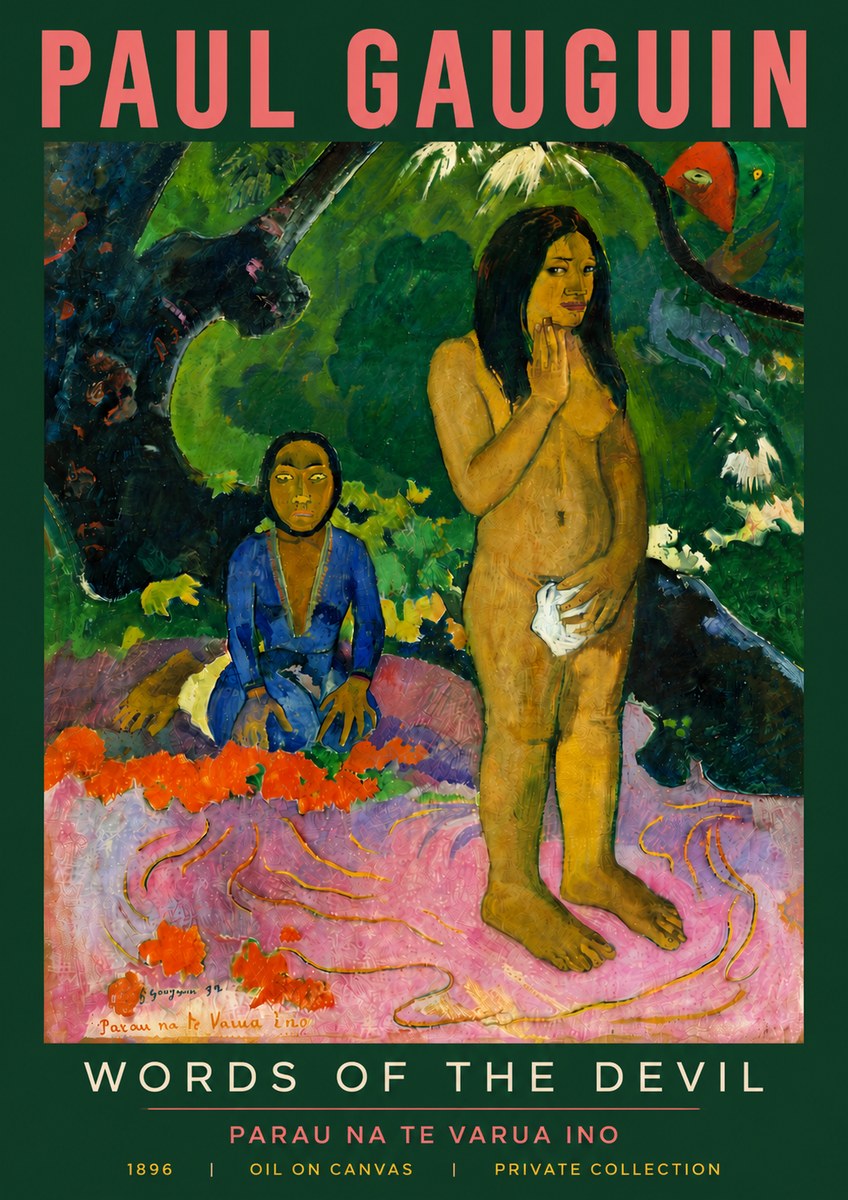 Paul Gauguin Words of the Devil No5 - Poszter