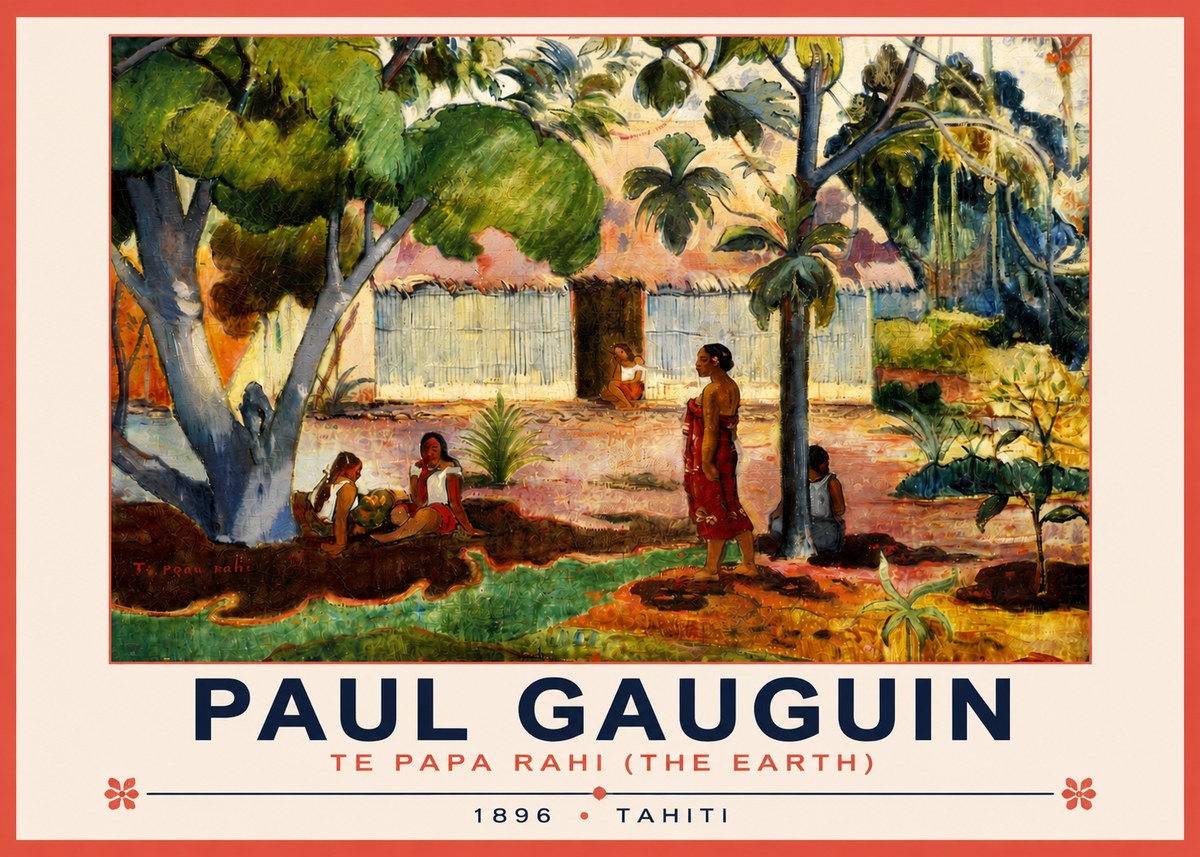 Paul Gauguin Te Papa Rahi (the Earth) No3 - Poszter