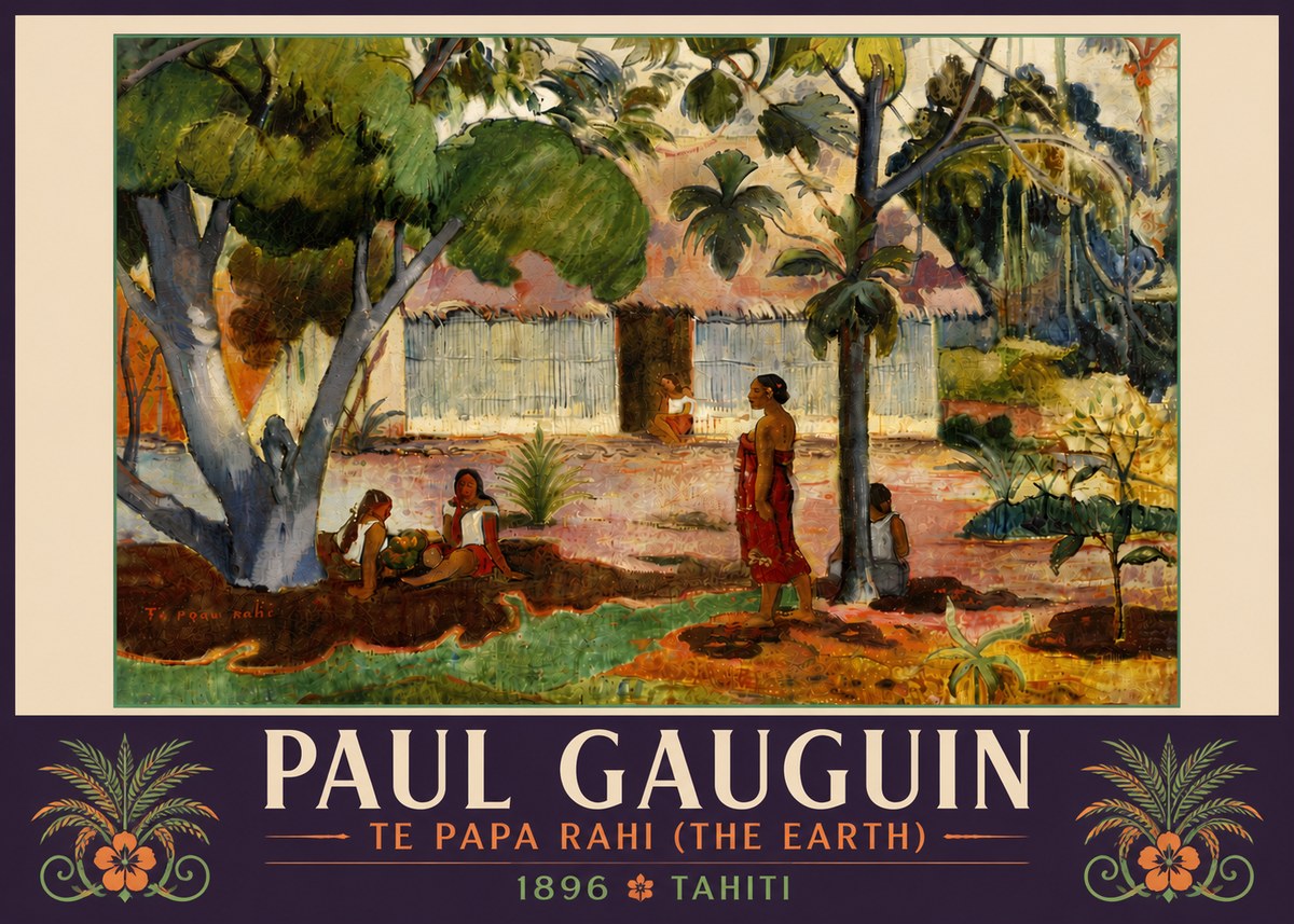 Paul Gauguin Te Papa Rahi (the Earth) No5 - Poszter