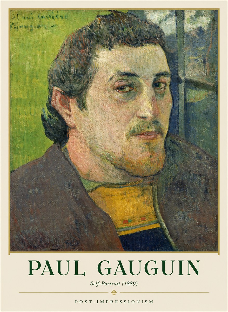 Paul Gauguin Self-portrait (1889) No1 - Poszter