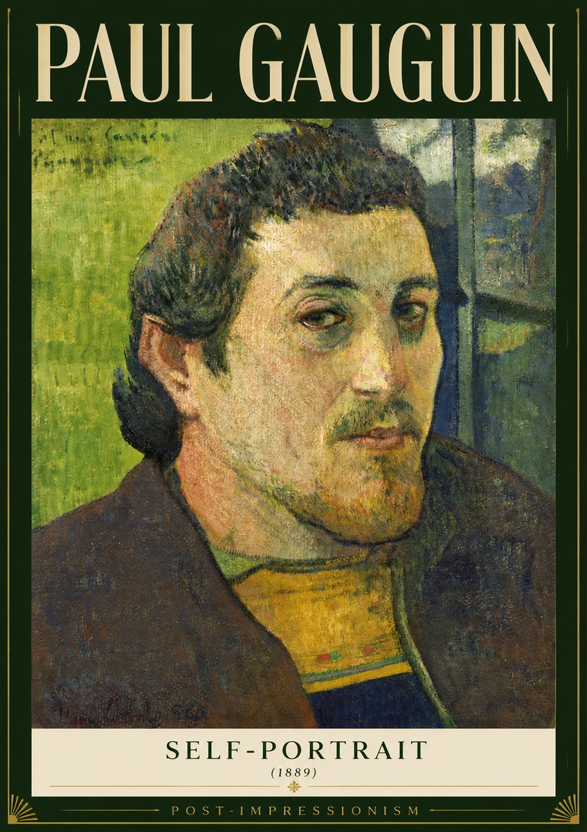 Paul Gauguin Self-portrait (1889) No3 - Poszter