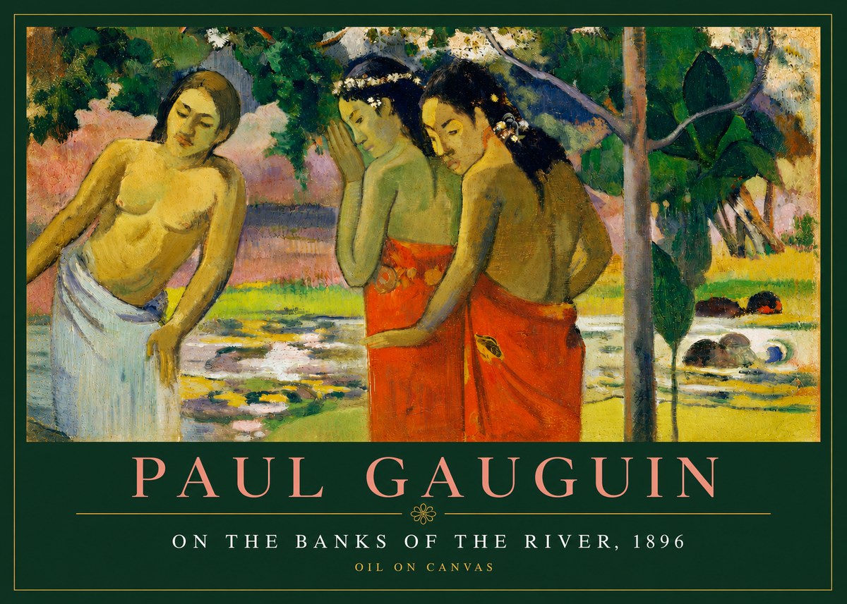 Paul Gauguin On the Banks of the River, 1896 No3 - Poszter