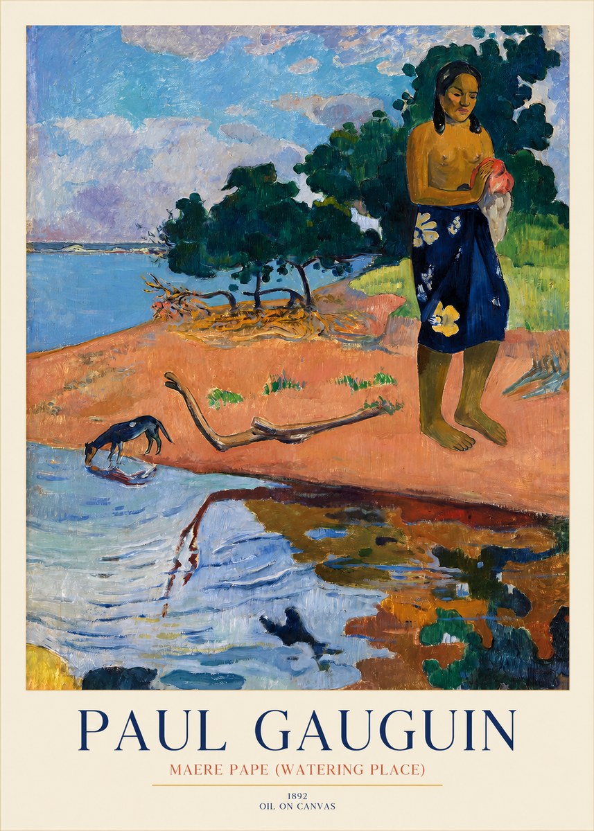 Paul Gauguin Maere Pape (Watering Place) No1 - Poszter