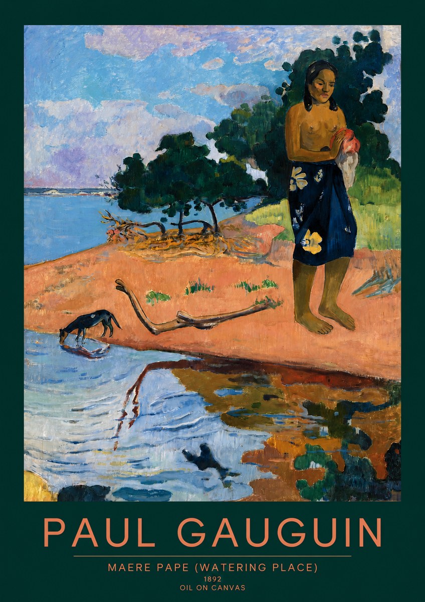 Paul Gauguin Maere Pape (Watering Place) No2 - Poszter