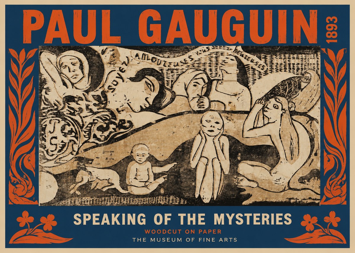 Paul Gauguin Speaking of the Mysteries No2 - Poszter