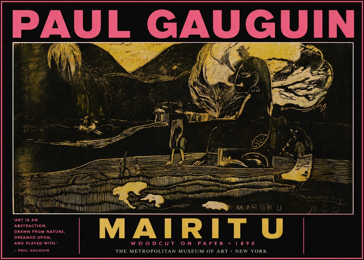 Paul Gauguin Mairit U No3 - Poszter