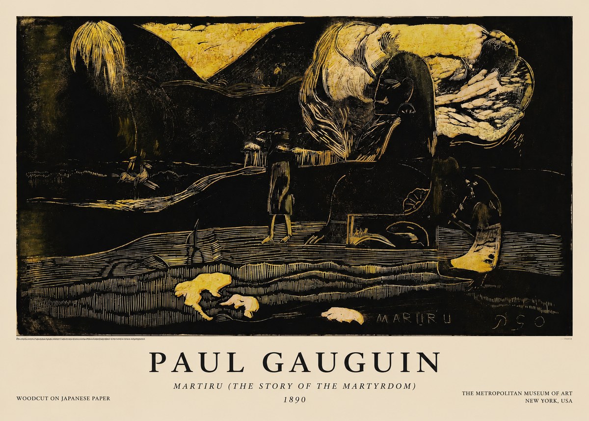 Paul Gauguin Mairit U No5 - Poszter