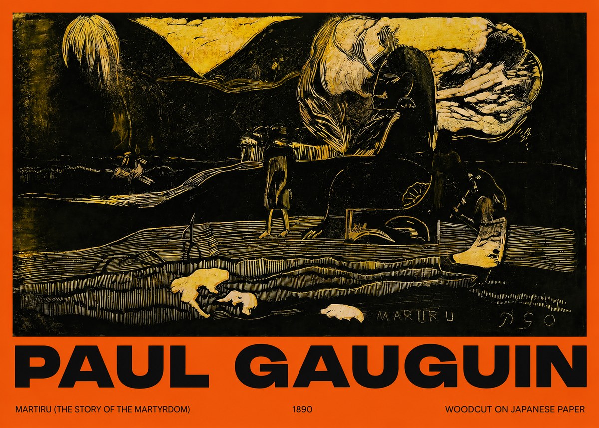 Paul Gauguin Mairit U No6 - Poszter