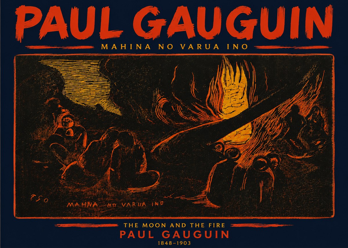 Paul Gauguin Mahina No Varua Ino No4 - Poszter
