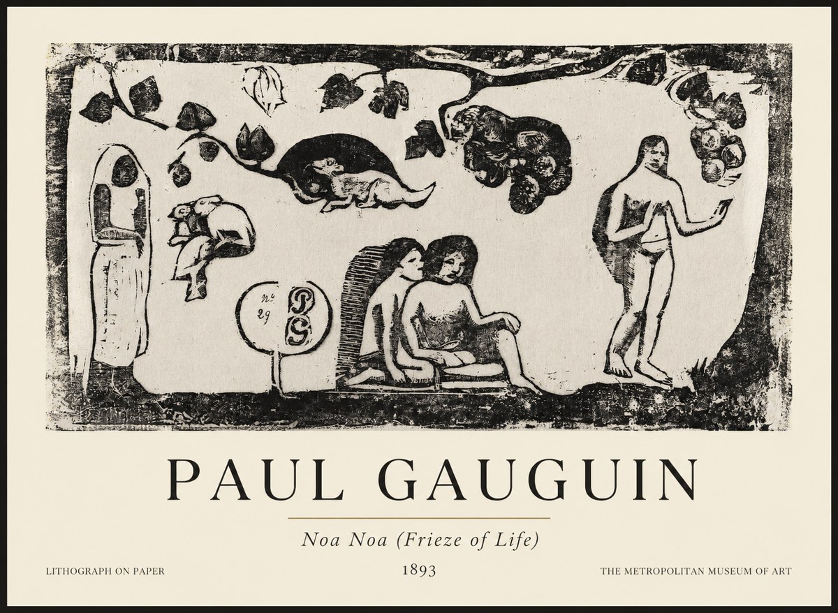 Paul Gauguin Noa Noa (Frieze of Life) No1 - Poszter
