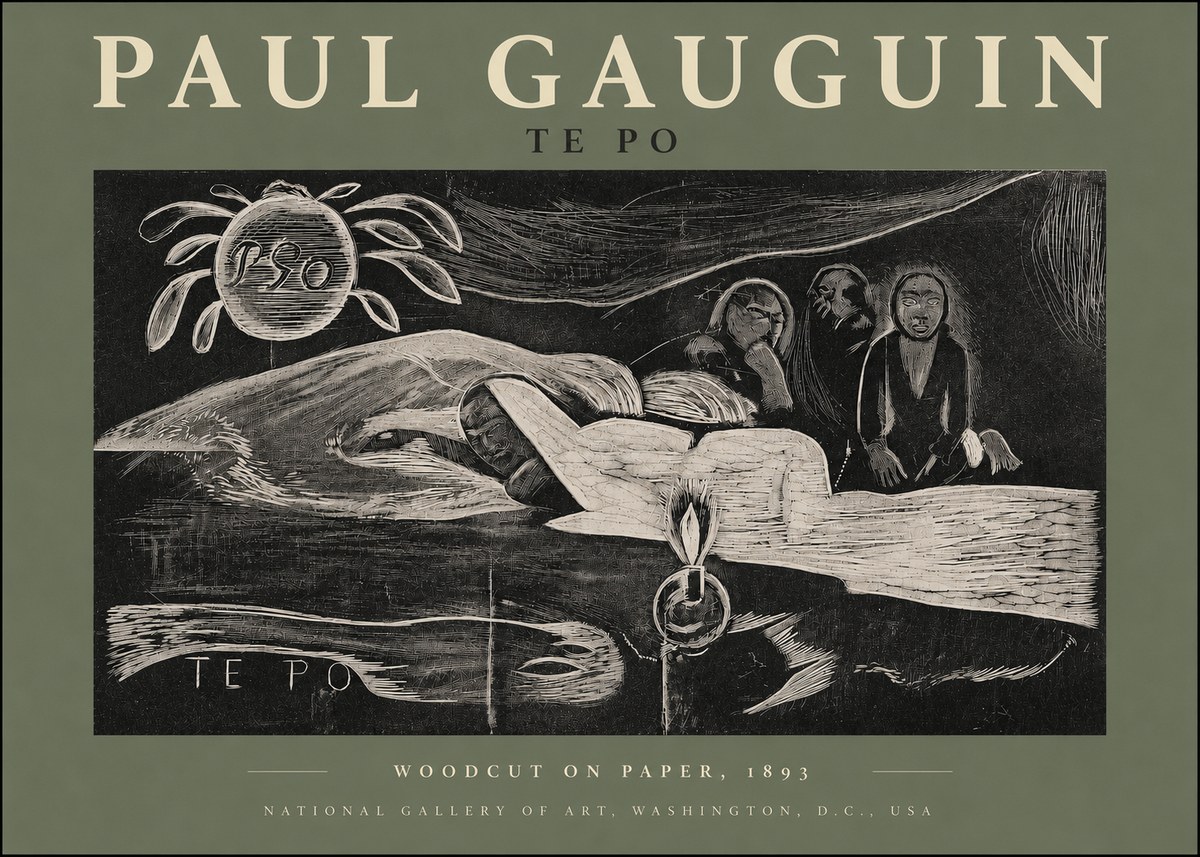 Paul Gauguin Te Po No3 - Poszter