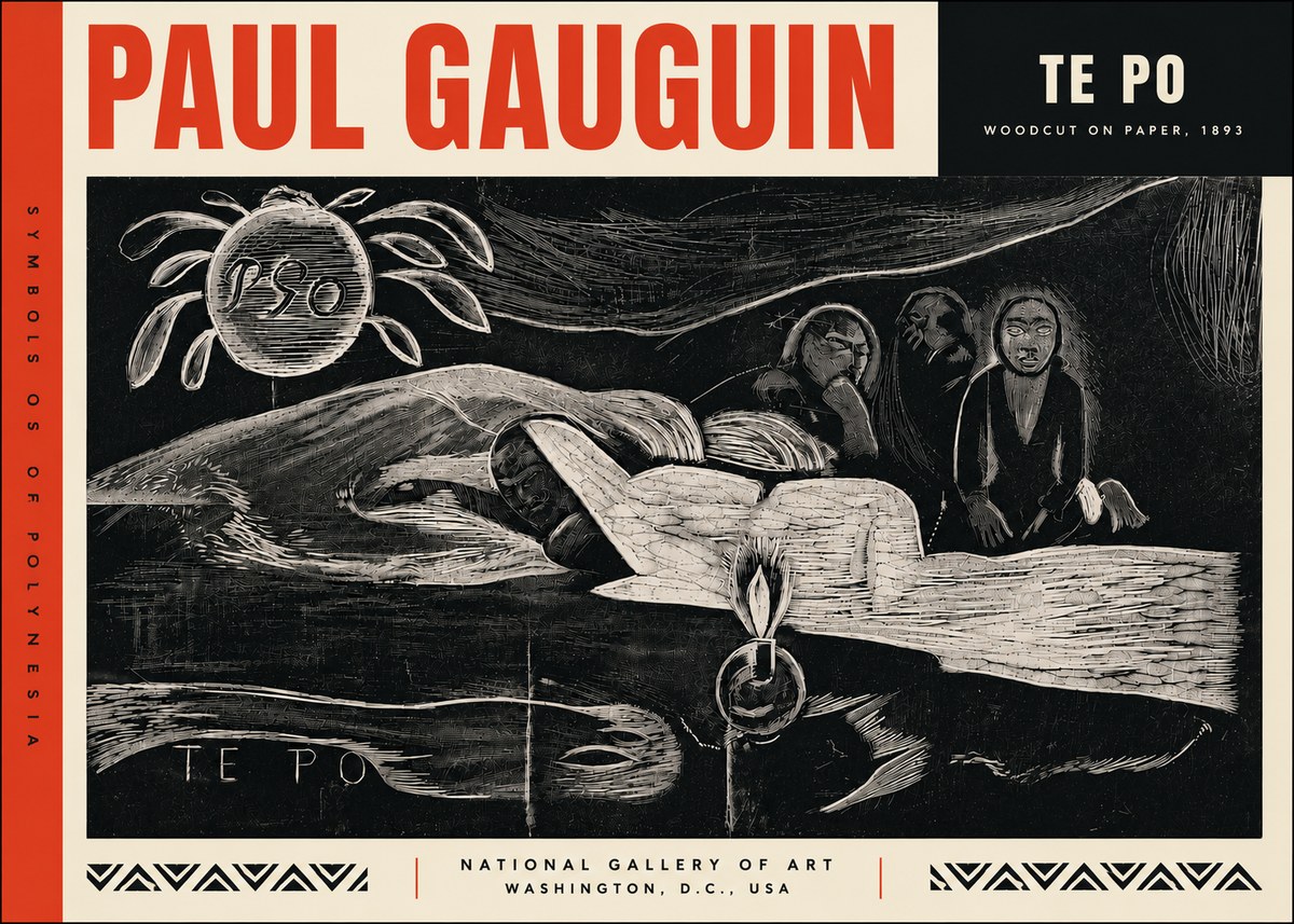 Paul Gauguin Te Po No6 - Poszter