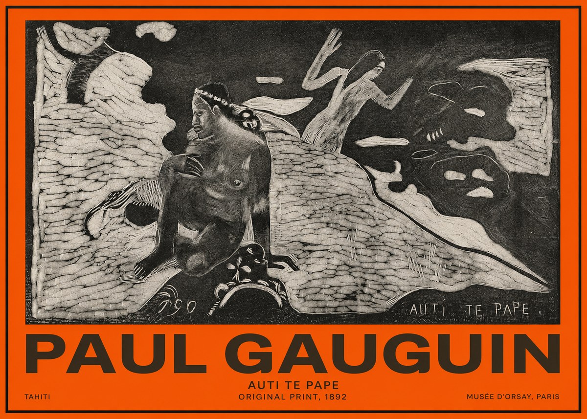 Paul Gauguin Auti Te Pape No2 - Poszter