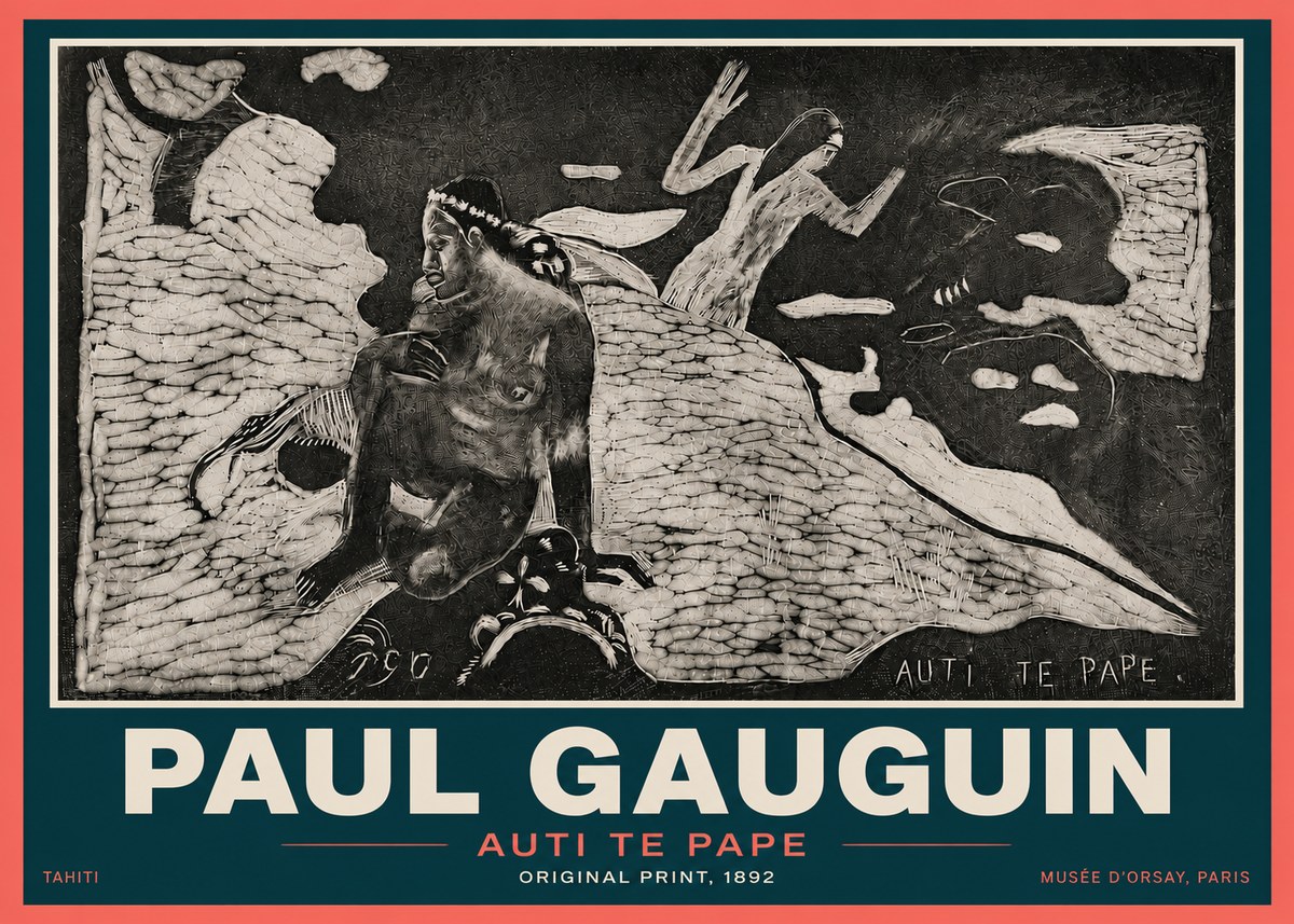 Paul Gauguin Auti Te Pape No6 - Poszter