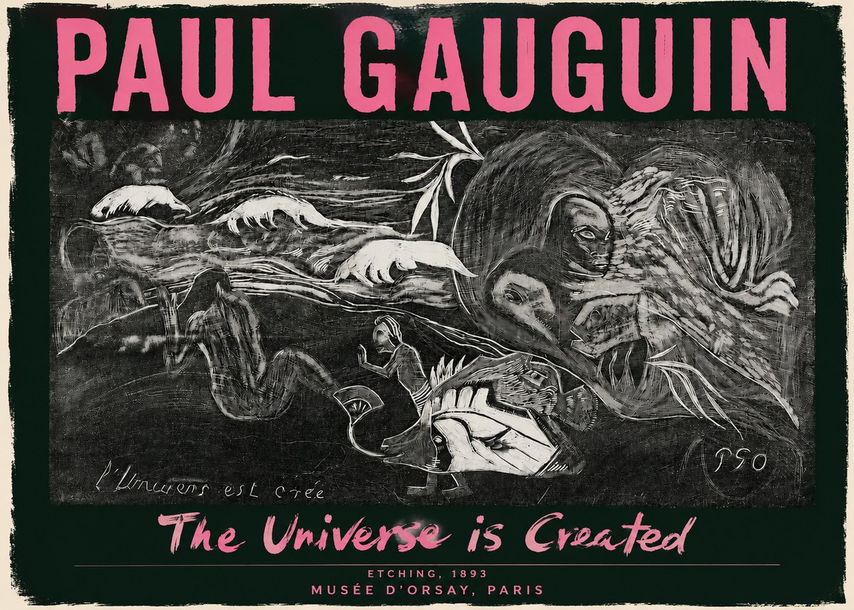 Paul Gauguin The Universe Is Created I No3 - Poszter