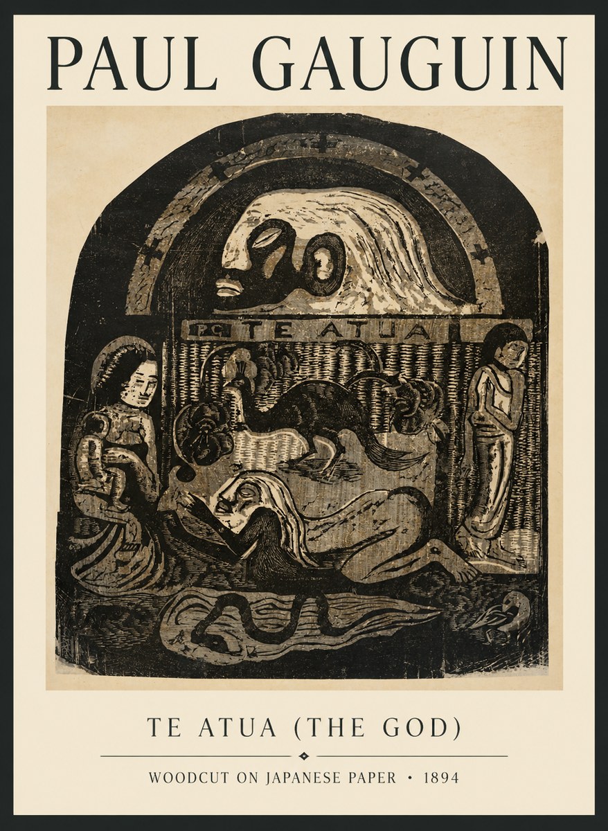 Paul Gauguin Te Atua (the God) No6 - Poszter