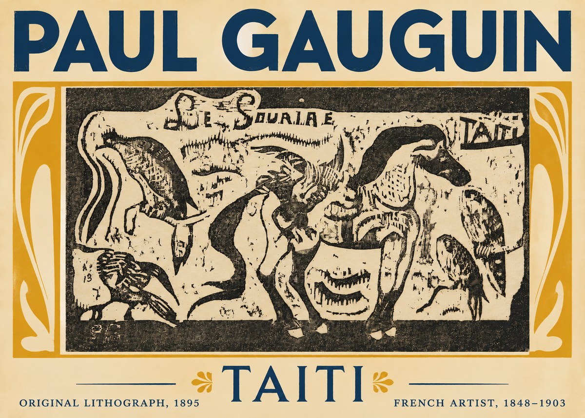 Paul Gauguin Taiti No5 - Poszter